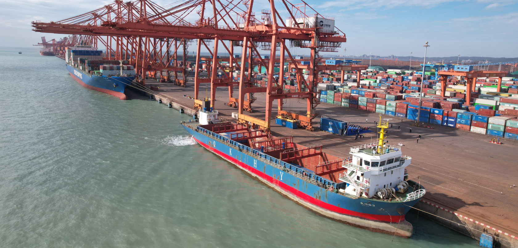 “防城港-顺德新港”集装箱班轮快线正式开通，，，，，运输时效大幅提升10天以上