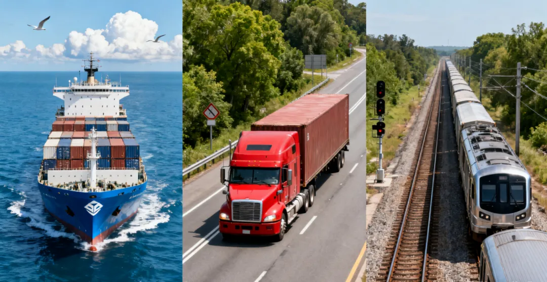 海运与陆运、铁运的本钱时效比照：何种情形选择海运更划算？？？？？？